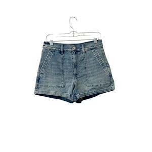 J.Crew High-Rise Utility Denim Shorts Light Wash Blue BY130 Womens Size 27 NWT